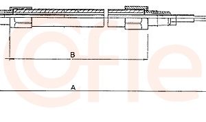 Cablu frana de parcare BMW Seria 3 (E36) 325 td diesel 115 cai COFLE 10.4131