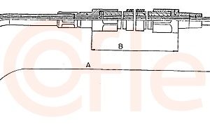 Cablu frana de parcare BMW Seria 3 (E36) 316 i benzina 100 cai COFLE 10.4132