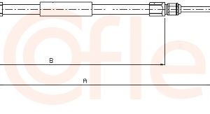 Cablu frana de parcare BMW Seria 3 (E46) 316 i benzina 115 cai COFLE 10.4136