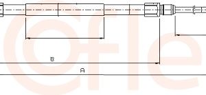 Cablu frana de parcare BMW Seria 1 (E87) 118 i benzina 143 cai COFLE 10.4138