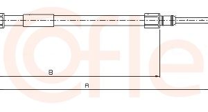 Cablu frana de parcare BMW Seria 3 Compact (E36) 316 i benzina 102 cai COFLE 10.4231