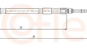 Cablu frana de parcare BMW Seria 3 (E90) 318 i benzina 143 cai COFLE 10.4232