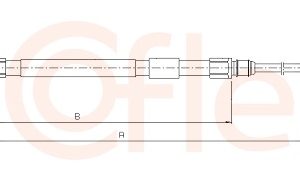 Cablu frana de parcare BMW Seria 3 (F30, F80) 318 d diesel 143 cai COFLE 10.4233