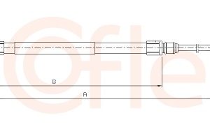 Cablu frana de parcare BMW Seria 2 cupe (F22, F87) 220 d diesel 184 cai COFLE 10.4234