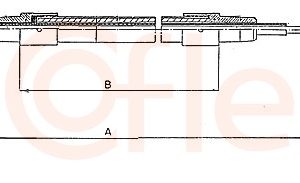 Cablu frana de parcare BMW Seria 3 Touring (E30) 325 i X benzina 170 cai COFLE 10.423