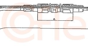 Cablu frana de parcare BMW Seria 3 Touring (E30) 318 i benzina 113 cai COFLE 10.425