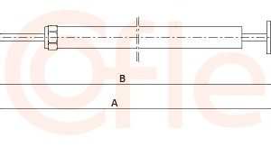 Cablu capota motor BMW Seria 3 (E36) 325 td diesel 115 cai COFLE 13.1301