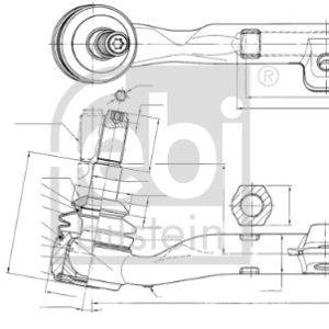 Cap de bara BMW Seria 3 (G20, G80, G28) 320 d Mild-Hybrid Diesel/electro 190 cai FEBI BILSTEIN 186265