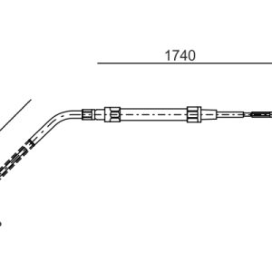 Cablu frana de parcare BMW Seria 3 Compact (E36) 316 i benzina 102 cai BOSCH 1 987 477 689