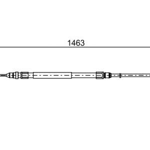 Cablu frana de parcare BMW Seria 2 cupe (F22, F87) 220 d diesel 184 cai BOSCH 1 987 482 492