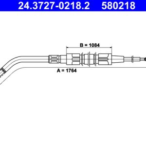 Cablu frana de parcare BMW Seria 3 (E36) 316 i benzina 100 cai ATE 24.3727-0218.2