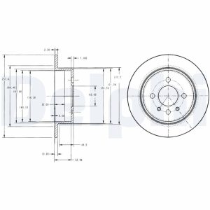 Disc frana DELPHI BG2202 – imagine produs
