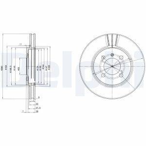 Disc frana DELPHI BG2347 – imagine produs
