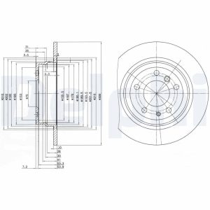 Disc frana DELPHI BG2431 – imagine produs