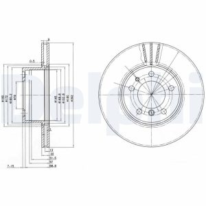Disc frana DELPHI BG2433 – imagine produs