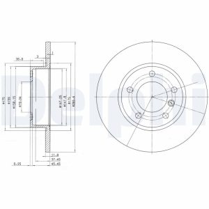 Disc frana DELPHI BG2622 – imagine produs