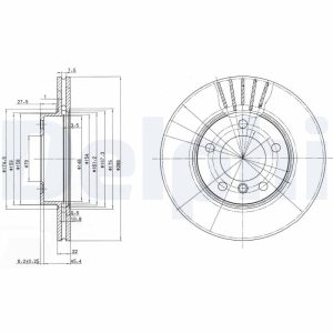 Disc frana DELPHI BG2623C – imagine produs