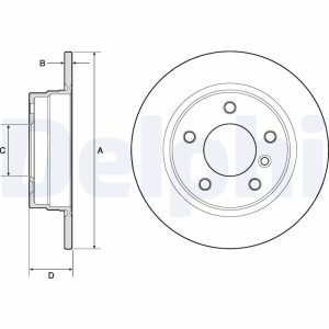 Disc frana DELPHI BG2624 – imagine produs