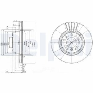 Disc frana DELPHI BG3039 – imagine produs