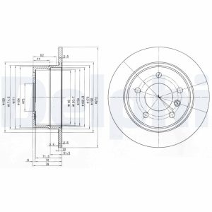 Disc frana DELPHI BG3040 – imagine produs