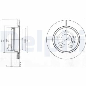 Disc frana DELPHI BG3041C – imagine produs