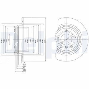 Disc frana DELPHI BG3044 – imagine produs