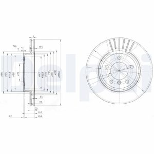 Disc frana DELPHI BG3527 – imagine produs