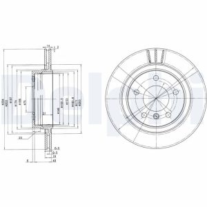 Disc frana DELPHI BG3530C – imagine produs