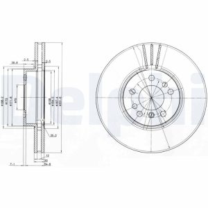 Disc frana DELPHI BG3628 – imagine produs