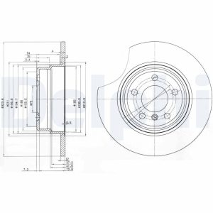Disc frana DELPHI BG3629 – imagine produs