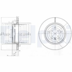 Disc frana DELPHI BG3787 – imagine produs