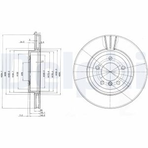 Disc frana DELPHI BG3830 Disc frana DELPHI BG3830 – imagine produs
