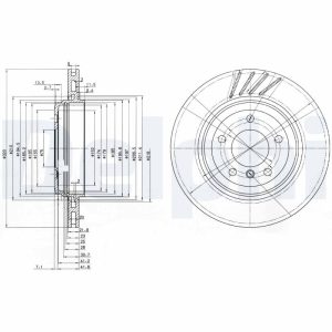 Disc frana DELPHI BG3831 Disc frana DELPHI BG3831 – imagine produs