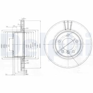 Disc frana DELPHI BG3870 – imagine produs