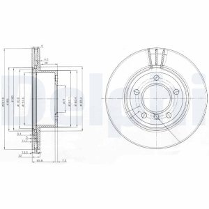 Disc frana DELPHI BG3900C – imagine produs