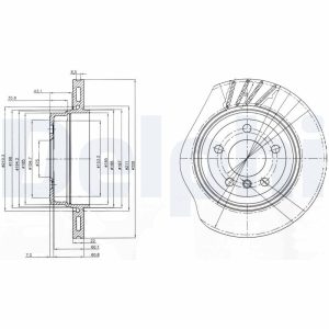 Disc frana DELPHI BG3943 – imagine produs