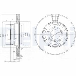 Disc frana DELPHI BG3959 Disc frana DELPHI BG3959 – imagine produs