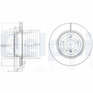 Disc frana DELPHI BG3961 – imagine produs