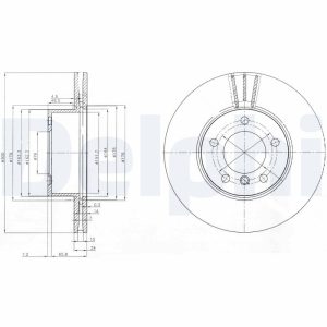 Disc frana DELPHI BG3998 – imagine produs