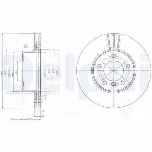 Disc frana DELPHI BG3998C – imagine produs