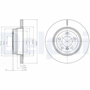 Disc frana DELPHI BG4168 – imagine produs