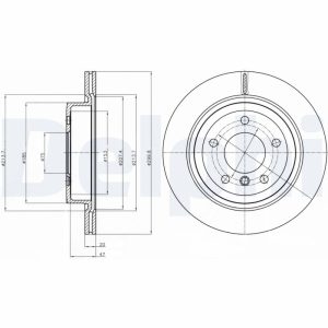 Disc frana DELPHI BG4223C – imagine produs