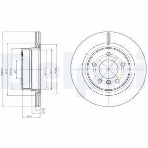 Disc frana DELPHI BG4293C – imagine produs