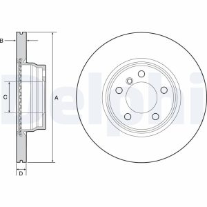 Disc frana DELPHI BG4458C – imagine produs