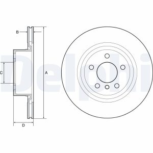 Disc frana DELPHI BG4644C – imagine produs