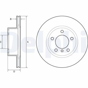 Disc frana DELPHI BG4645C – imagine produs