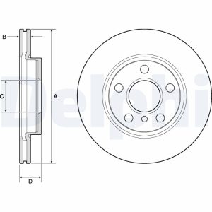Disc frana DELPHI BG4704C – imagine produs