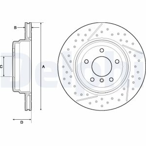 Disc frana DELPHI BG4714C – imagine produs