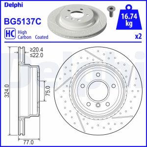 Disc frana DELPHI BG5137C Disc frana DELPHI BG5137C – imagine produs