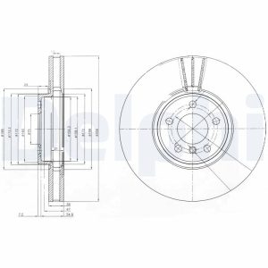 Disc frana DELPHI BG9004 Disc frana DELPHI BG9004 – imagine produs